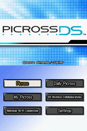 Picross DS (USA) (En,Fr,Es) screen shot title